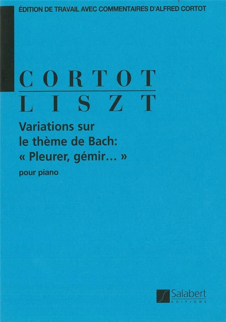 VARIATIONS SUR LE THEME DE BACH: PLEURER, GEMIR PIANO Sheet Music