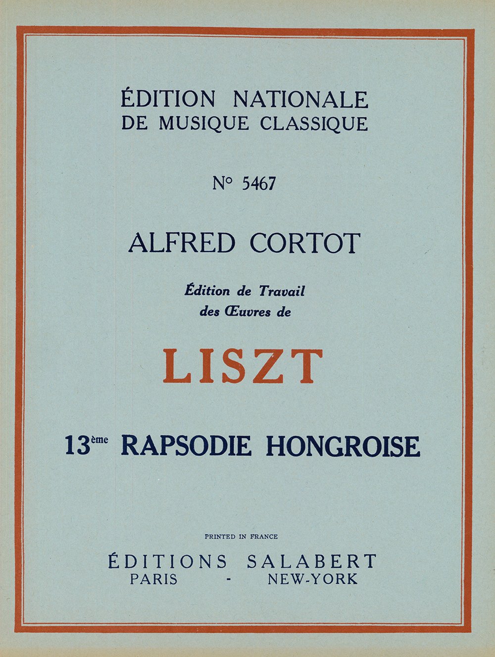 RHAPSODIE HONGROISE N 13 PIANO Arts & Music
