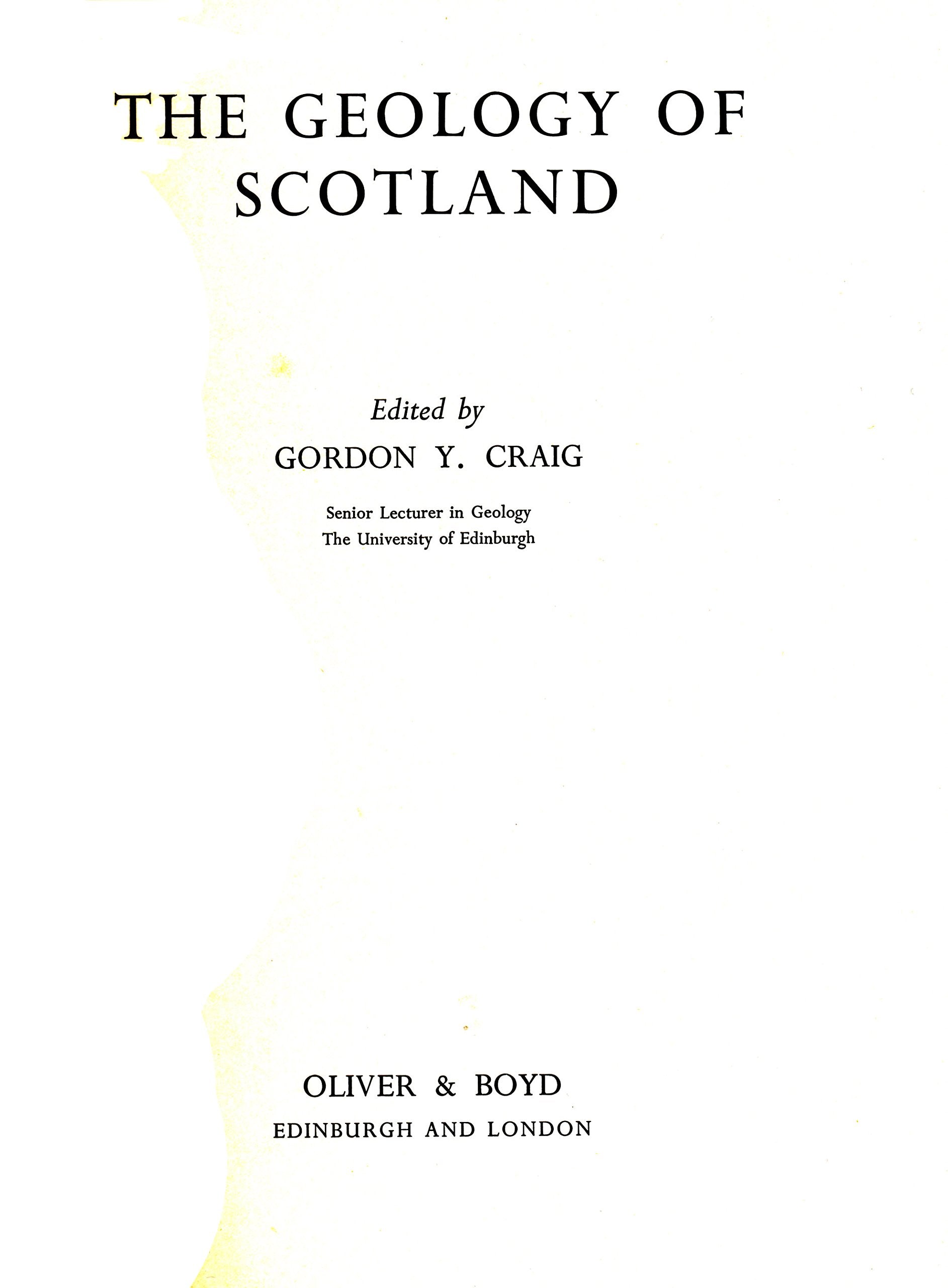 Geology of Scotland Books