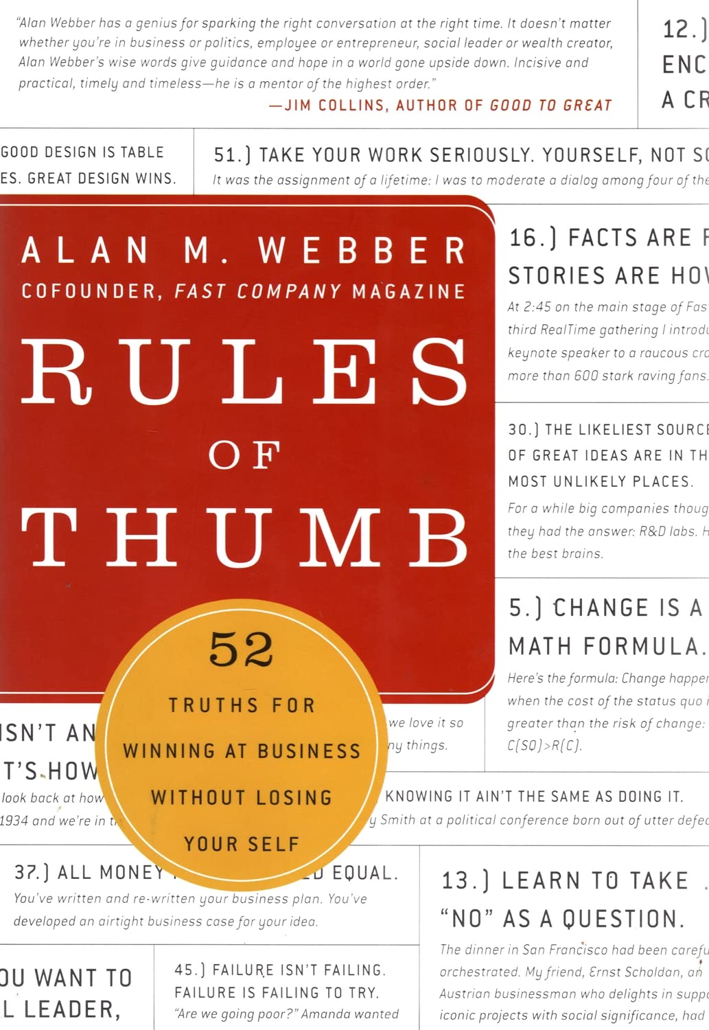 Rules of Thumb: 52 Truths for Winning at Business Without Losing Your Self Law