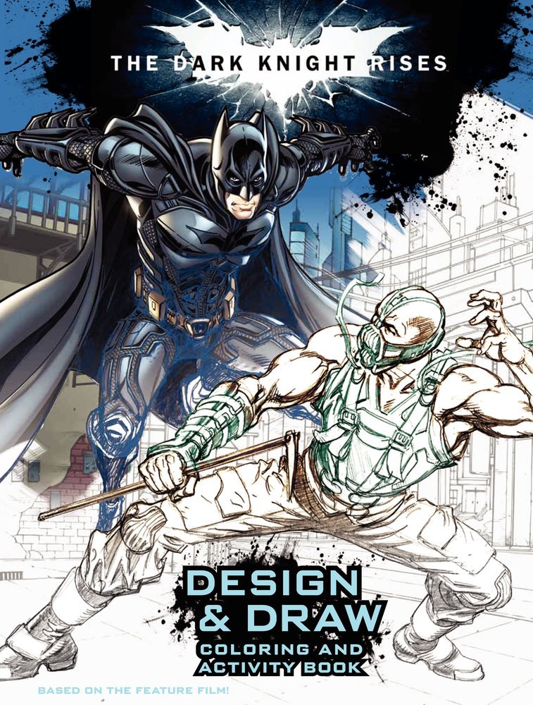 The Dark Knight Rises: Design and Draw: Coloring and Activity Book Manga