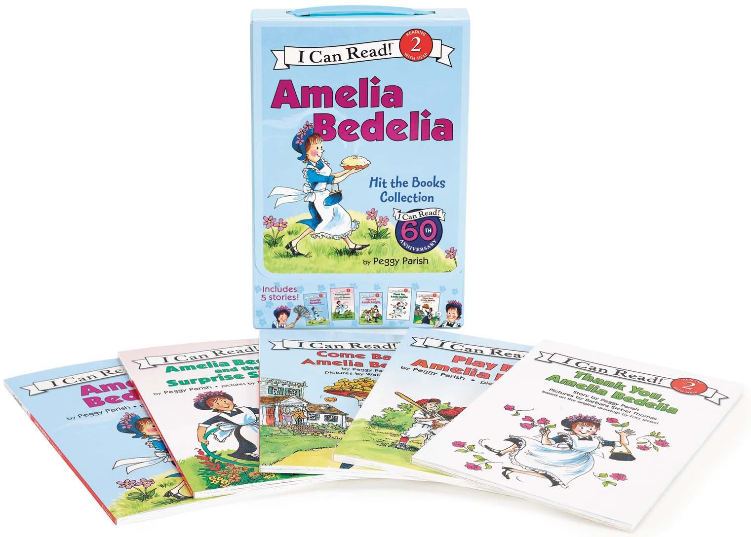 Amelia Bedelia 5-Book I Can Read Box Set #1: Amelia Bedelia Hit the Books (I Can Read Level 2) Non-fiction