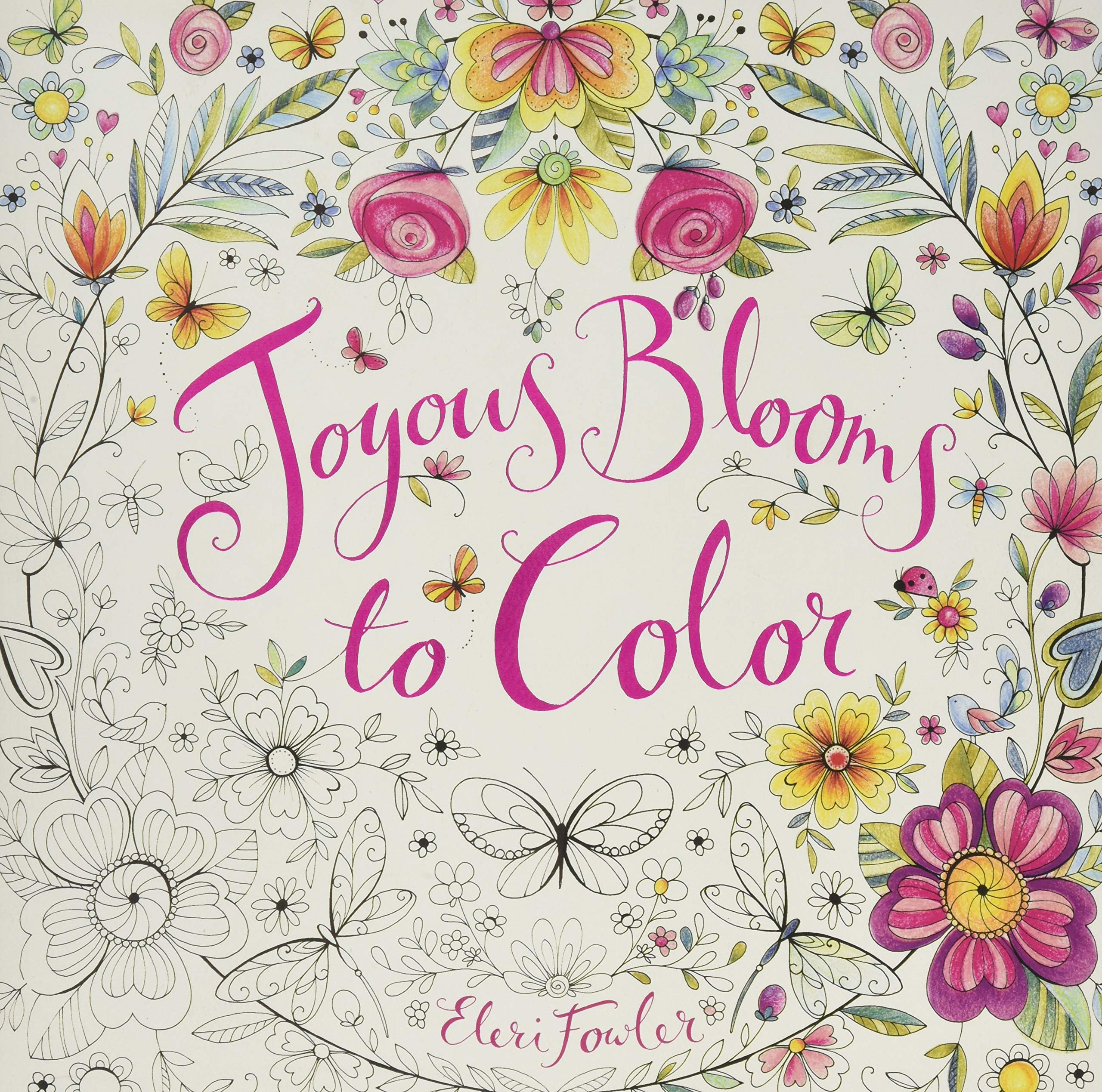 Joyous Blooms to Color book