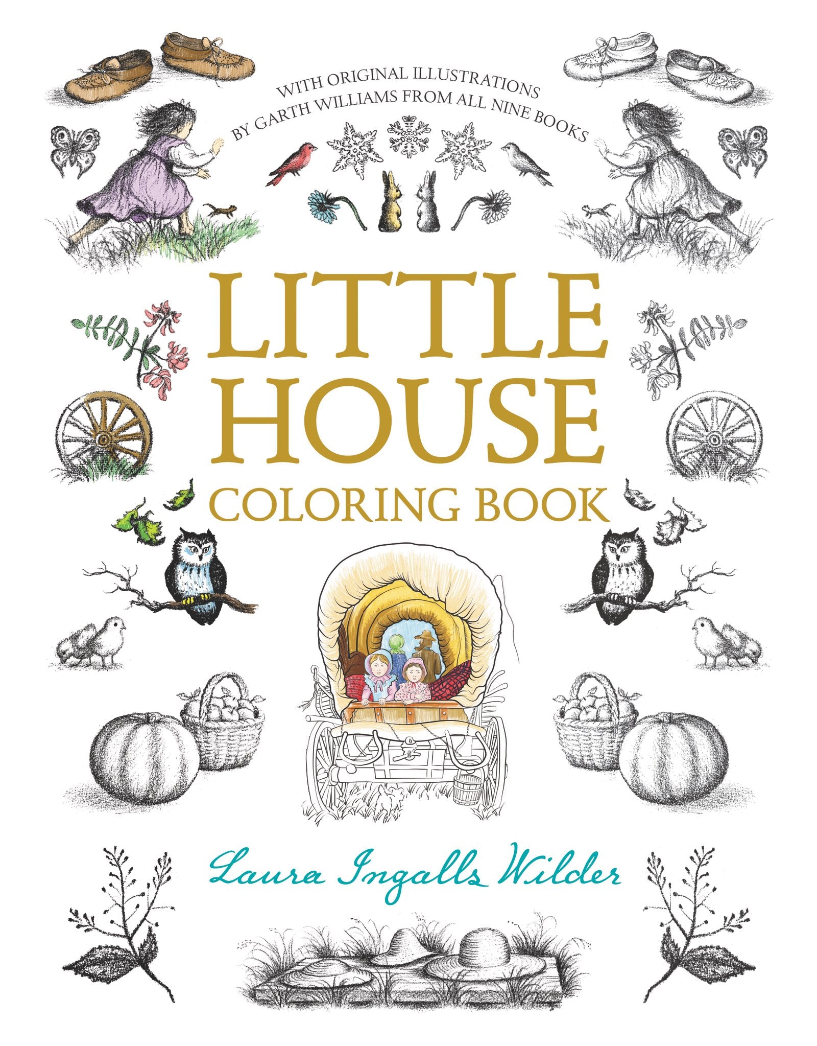 Little House Coloring Book: Coloring Book for Adults and Kids to Share (Little House Merchandise) Non-fiction