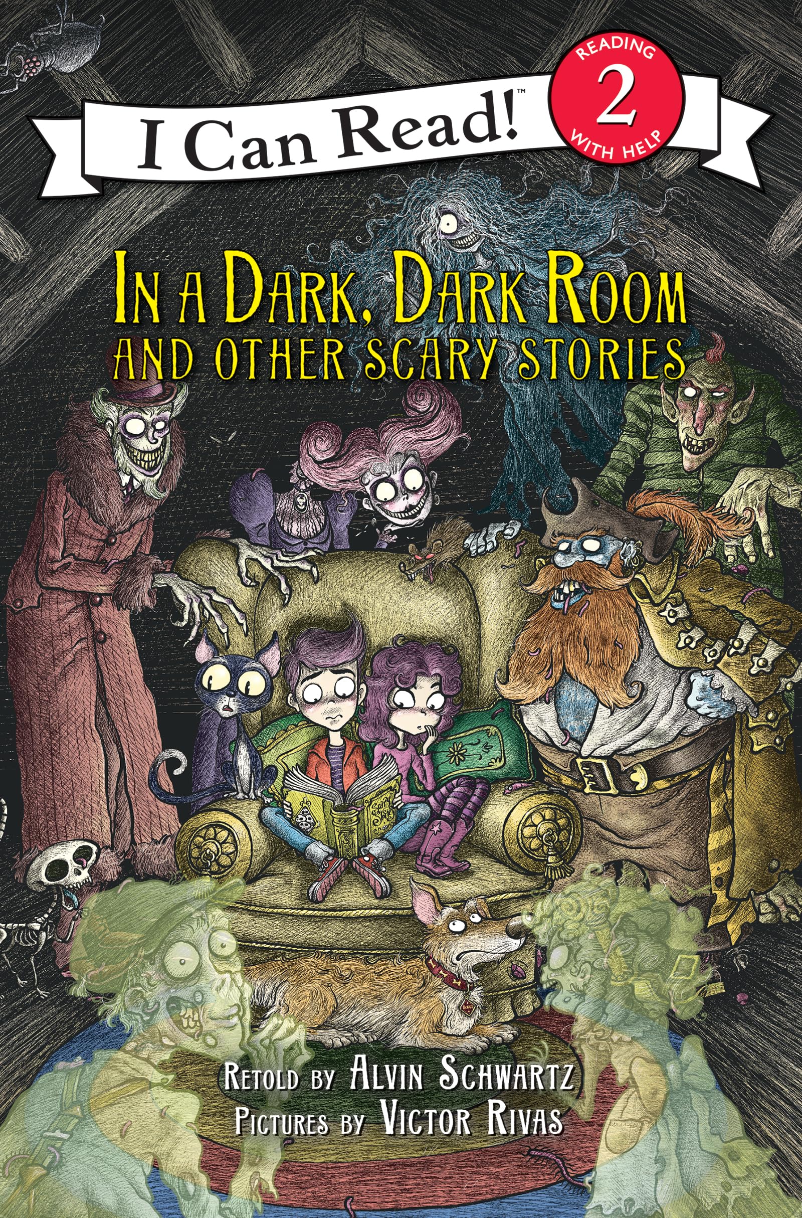 In a Dark, Dark Room and Other Scary Stories: Reillustrated Edition. A Halloween Book for Kids (I Can Read Level 2) Horror & Mystery