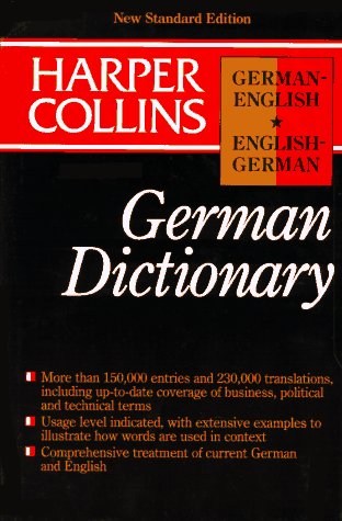 Collins German English/English German Dictionary/Indexed Books