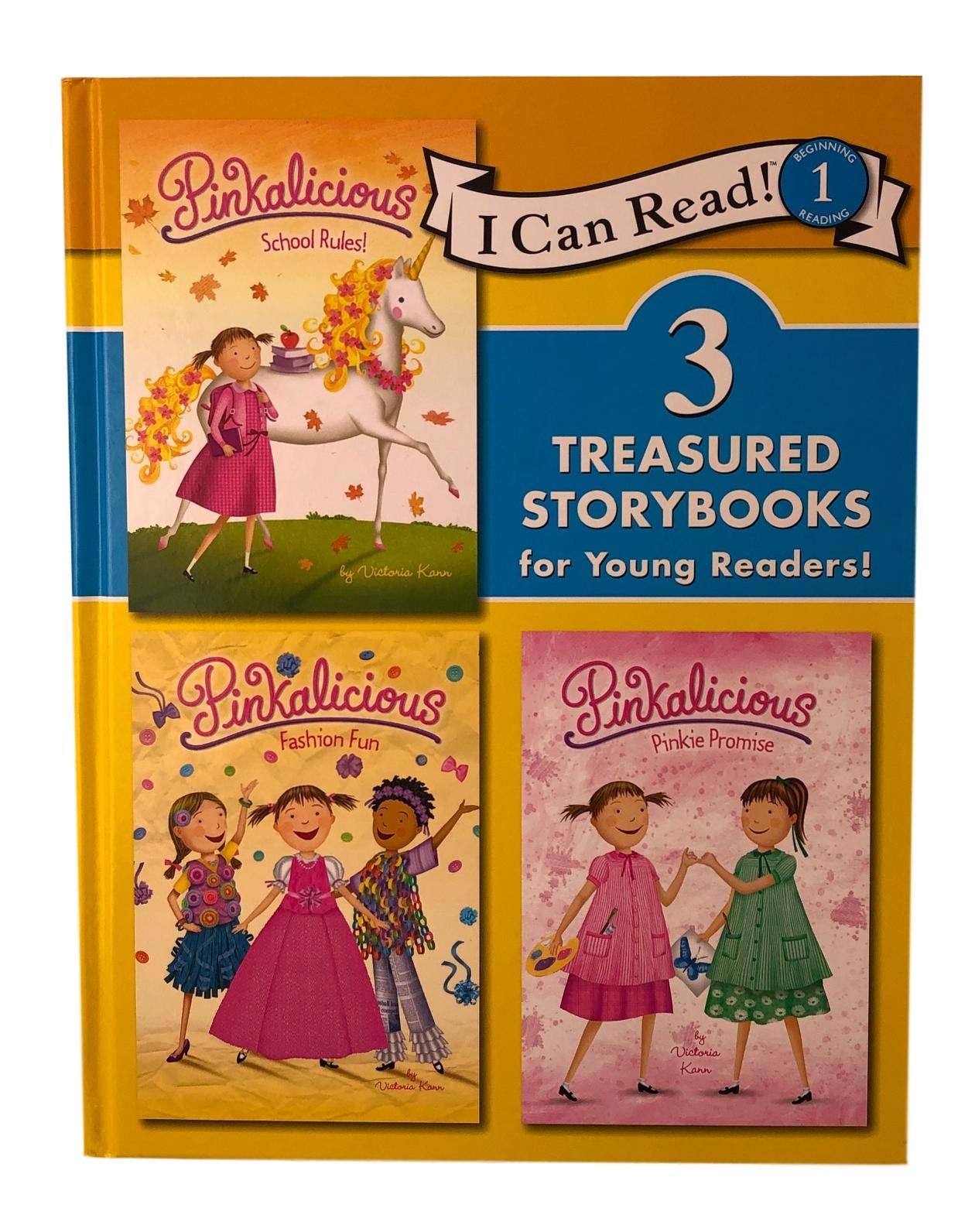 I Can Read Pinkalicious Large Hardback Book with 3 Stories Included Books