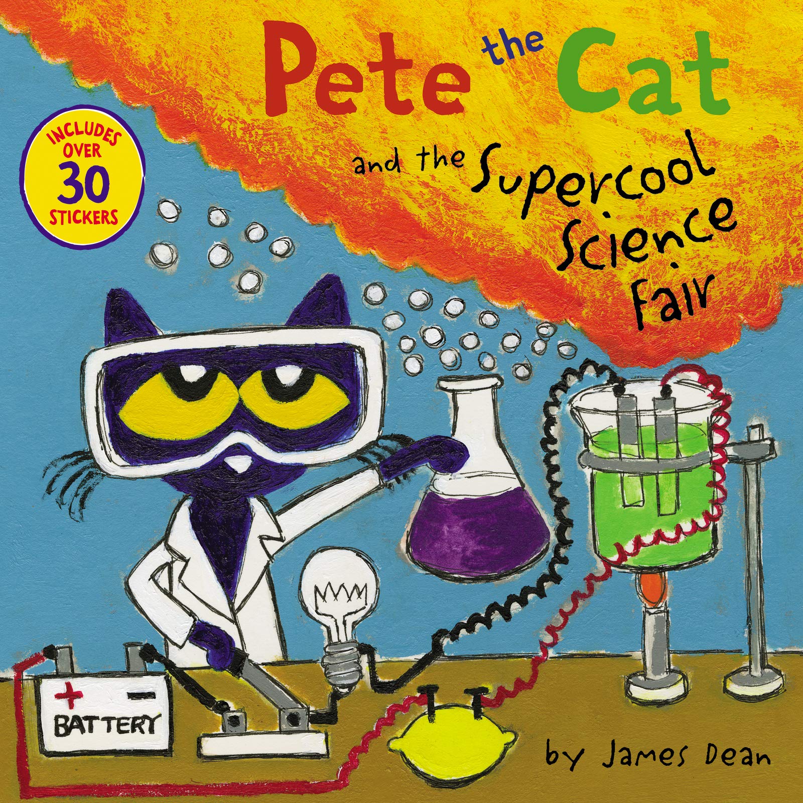 Pete the Cat and the Supercool Science Fair: Includes Over 30 Stickers! Non-fiction