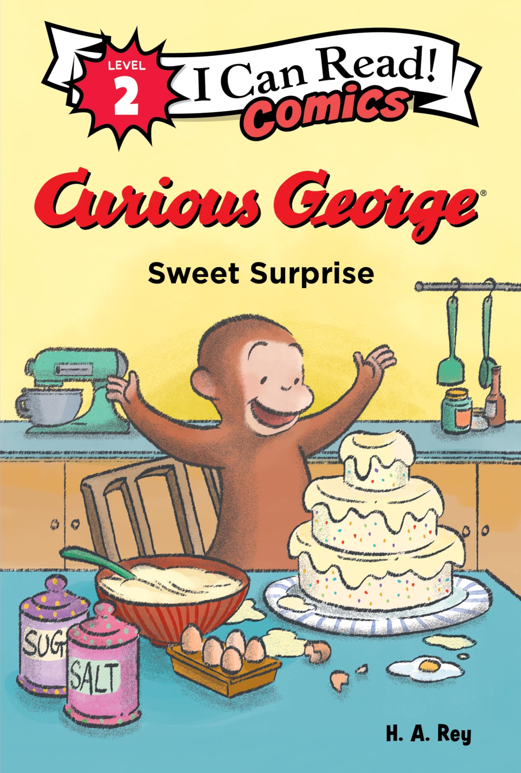 Curious George: Sweet Surprise: A Delightful Baking Adventure Featuring Everyone's Favorite Curious Monkey (I Can Read Comics Level 2) Manga