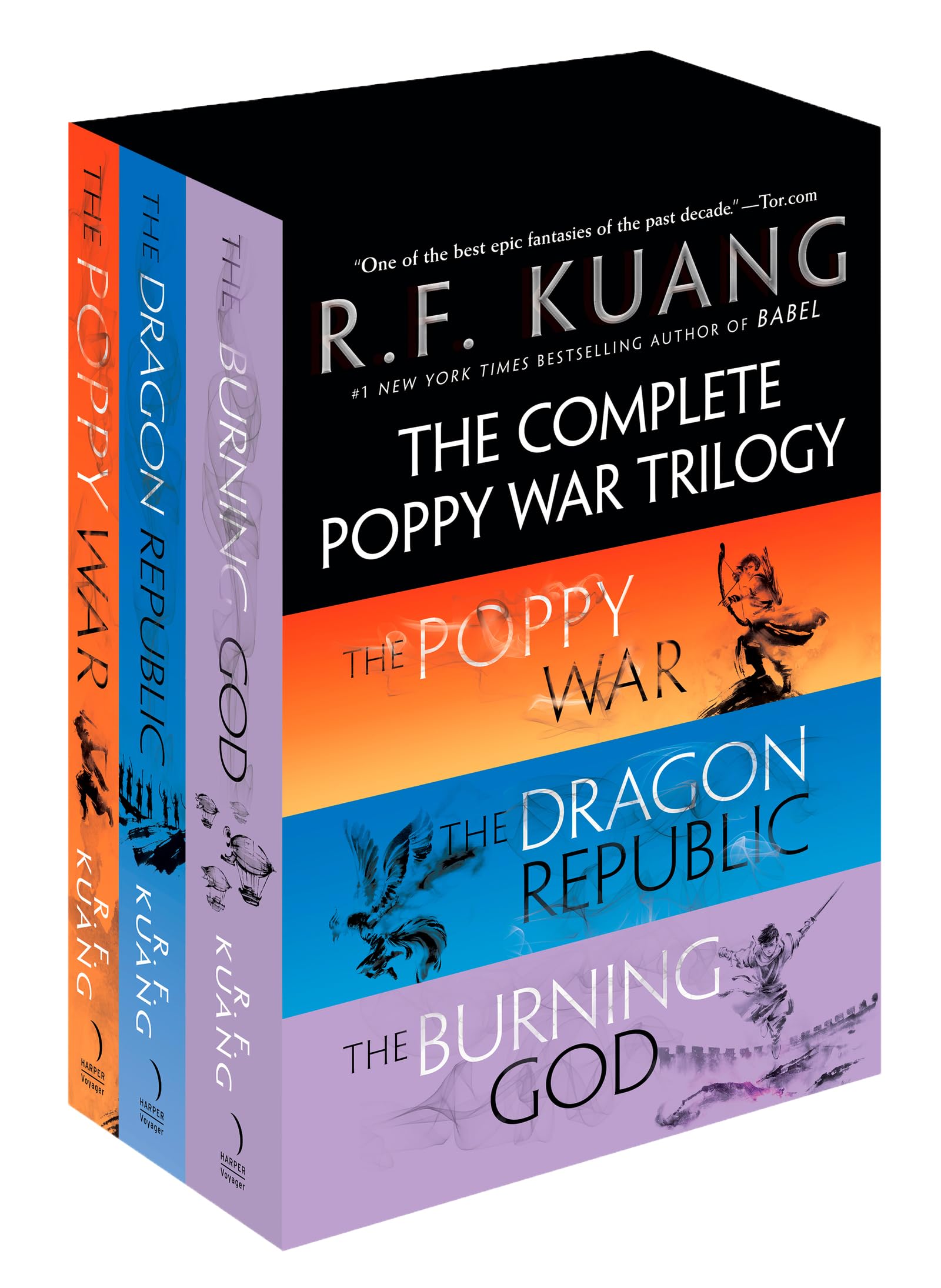 The Complete Poppy War Trilogy Boxed Set: The Poppy War / The Dragon Republic / The Burning God Historical Fiction