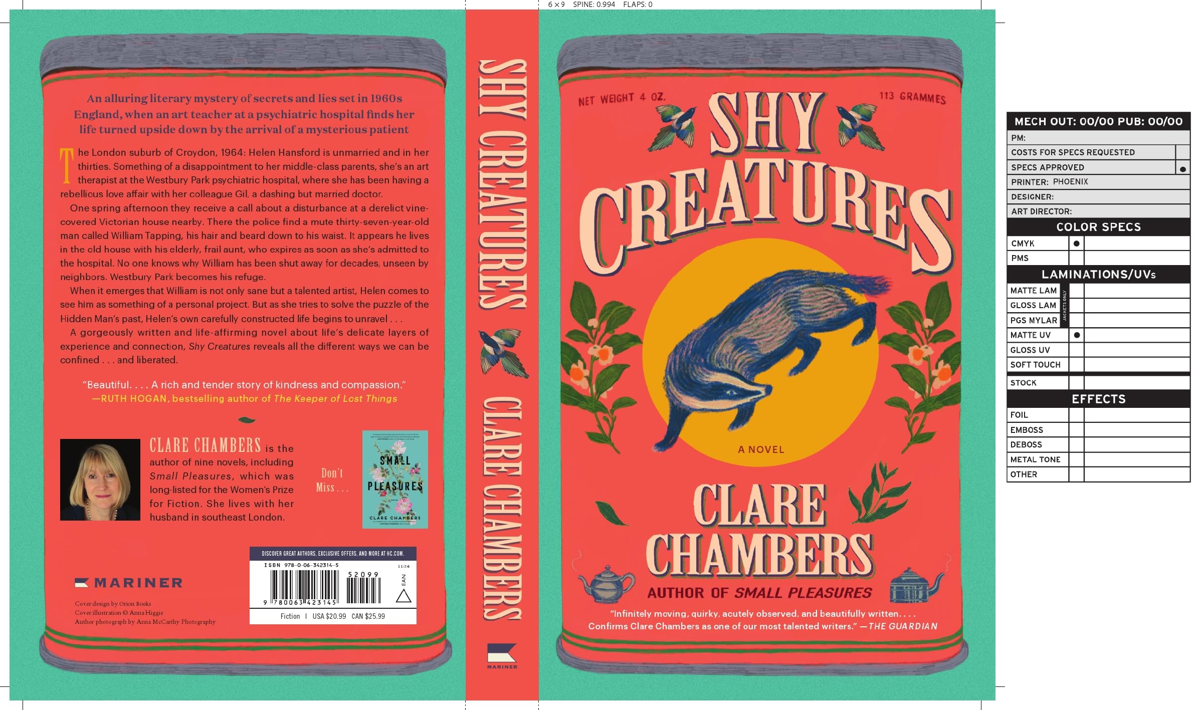 Shy Creatures: An Art Therapist's Life Is Turned Upside Down by a Mysterious Patient in this Beautifully Written Literary Mystery Set in 1960s England. Contemporary literature