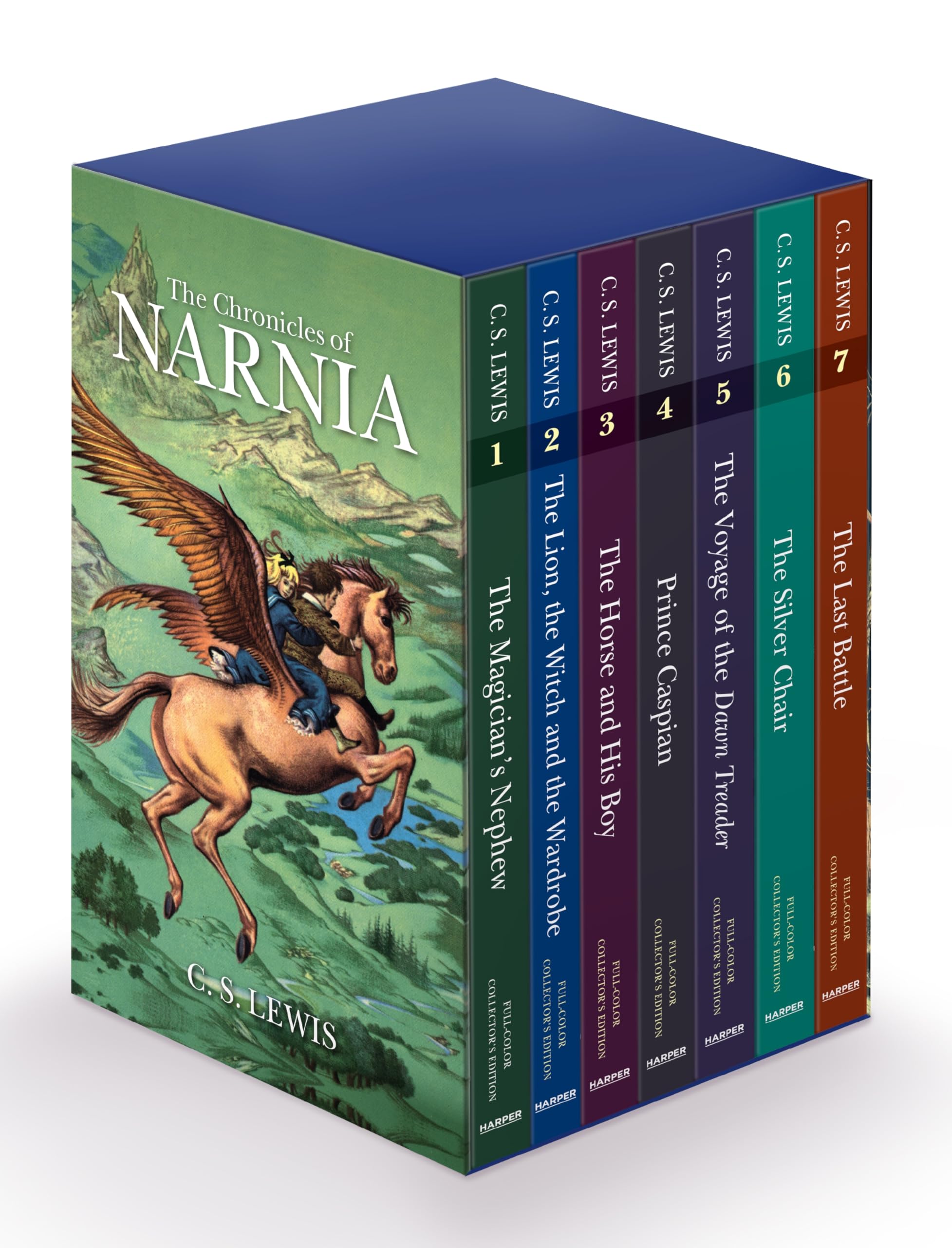 The Chronicles of Narnia Full-Color Paperback 7-Book Box Set: The Magician's Nephew, The Lion, the Witch and the Wardrobe, The Horse and His Boy, ... Treader, The Silver Chair, The Last Battle Non-fiction
