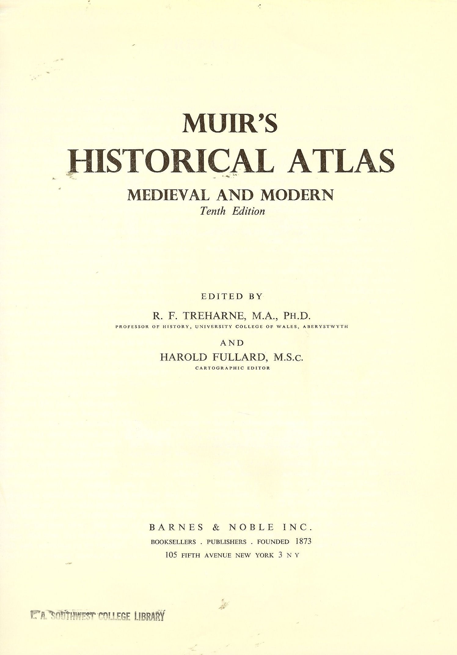 Muir's Historical Atlas Medieval and Modern book