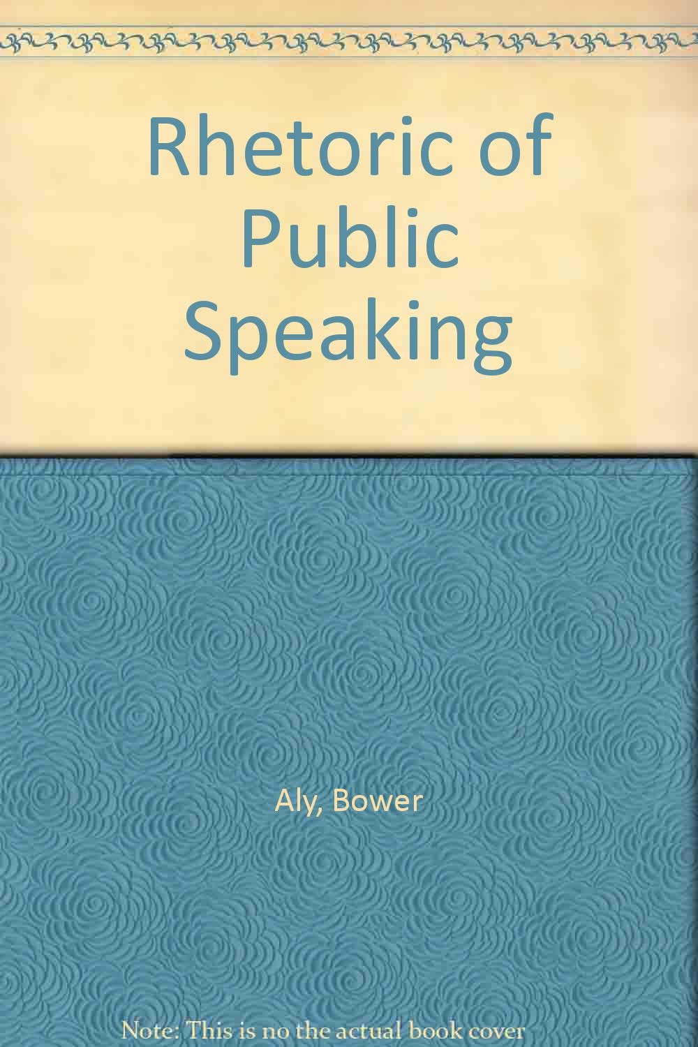 Product Image: Rhetoric of Public Speaking