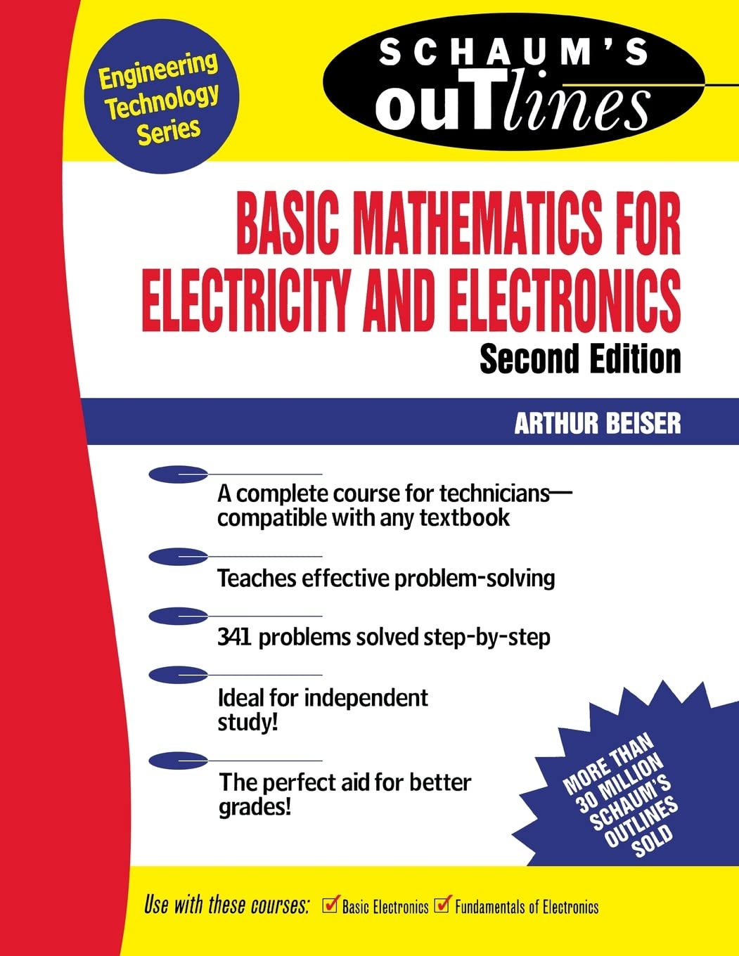 Schaum's Outline of Basic Mathematics for Electricity and Electronics (Schaum's Outlines) Study Guides