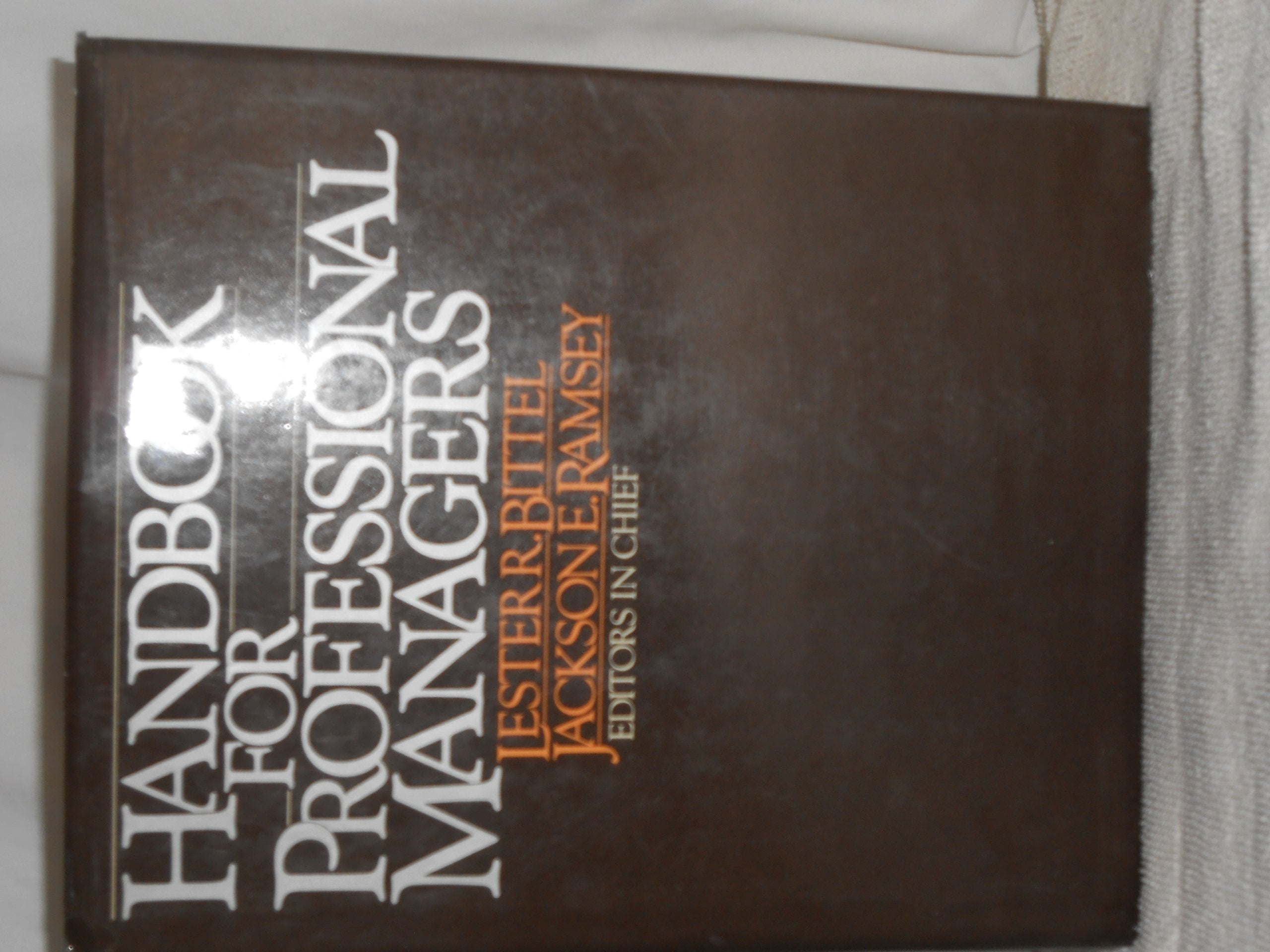 Product Image: Handbook for Professional Managers
