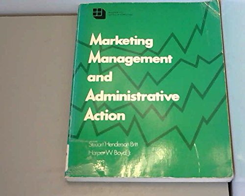 Marketing Management and Administrative Action book