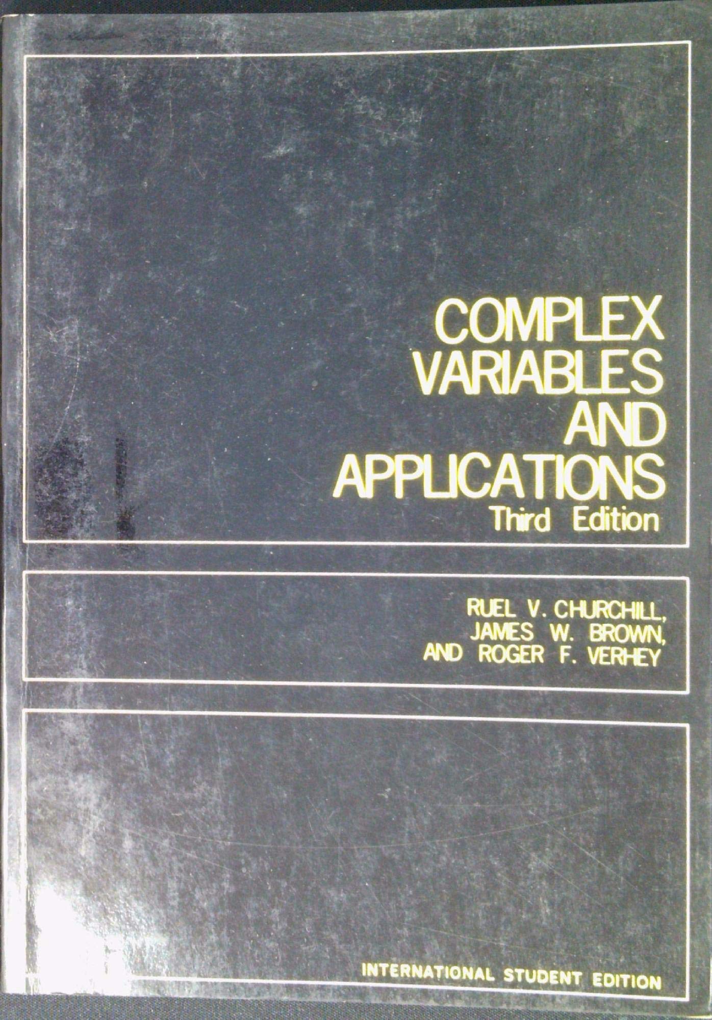 Complex Variables and Applications Books
