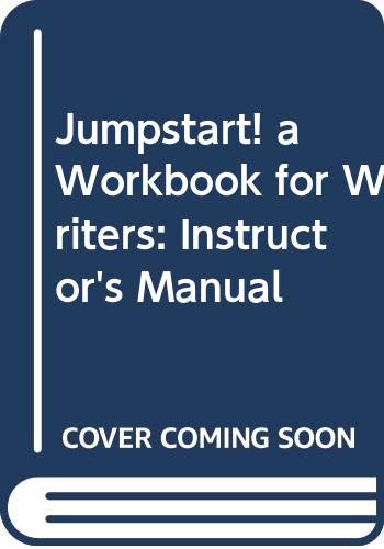 Product Image: Jumpstart! a Workbook for Writers: Instructor's Manual
