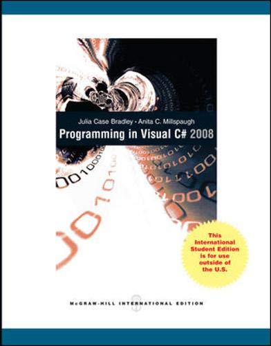 Programming in Visual C# 2008 Computer Science