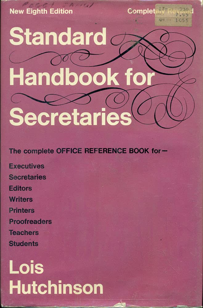 Standard Handbook for Secretaries Business, Finance & Career