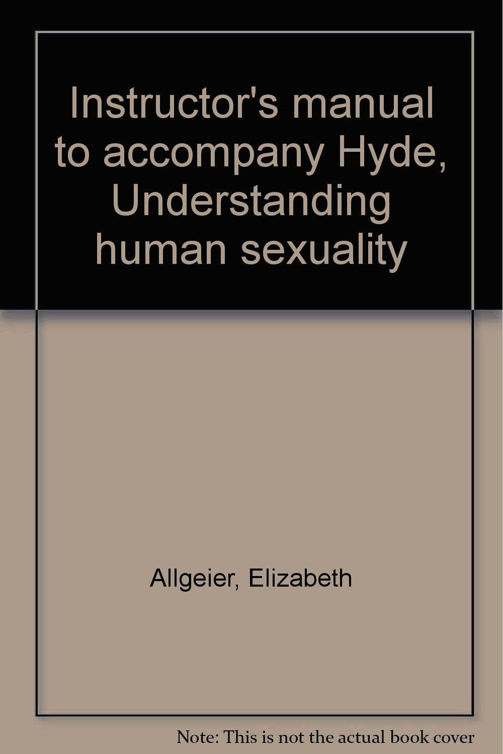 Instructor's manual to accompany Hyde, Understandi Books