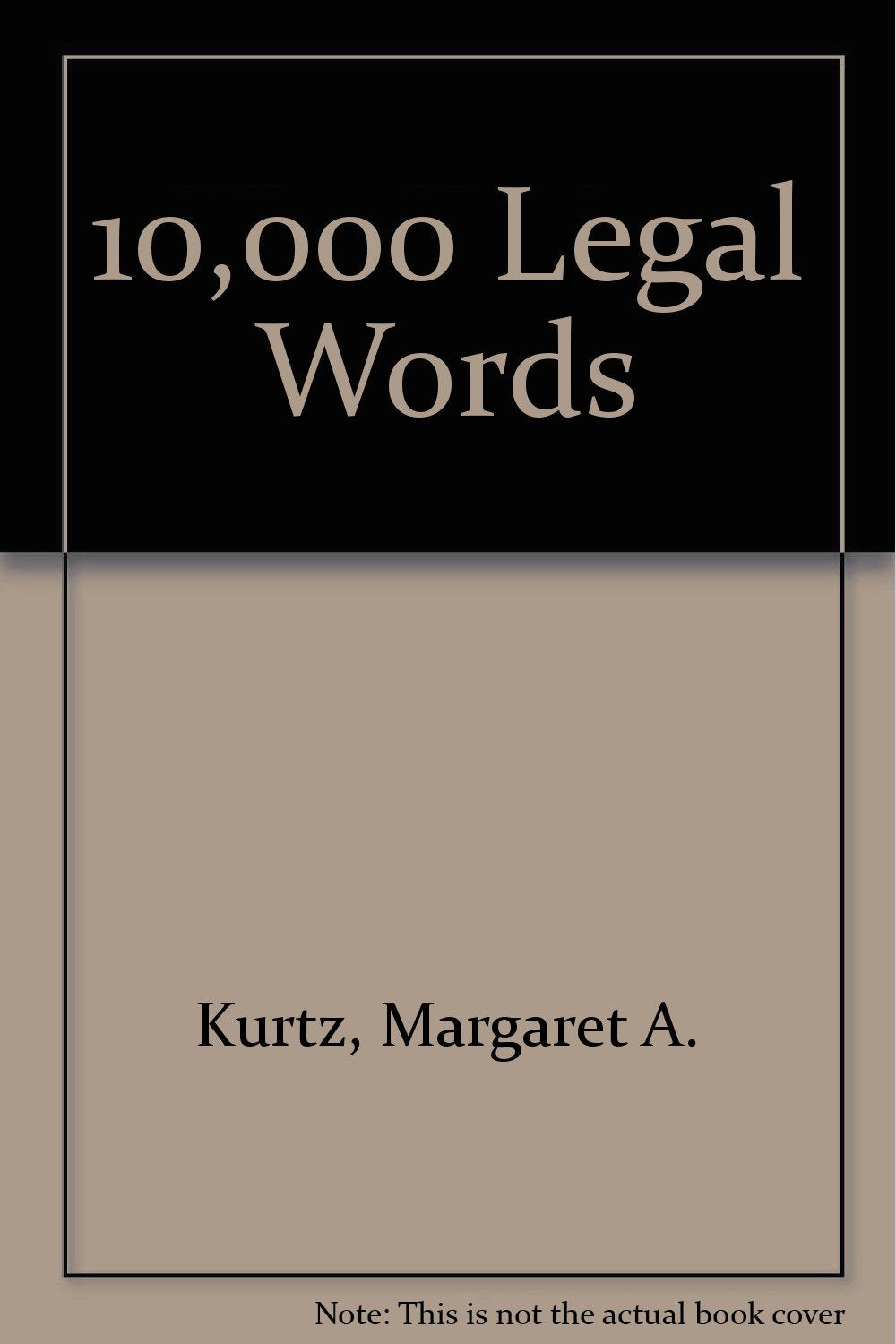 10,000 Legal Words book