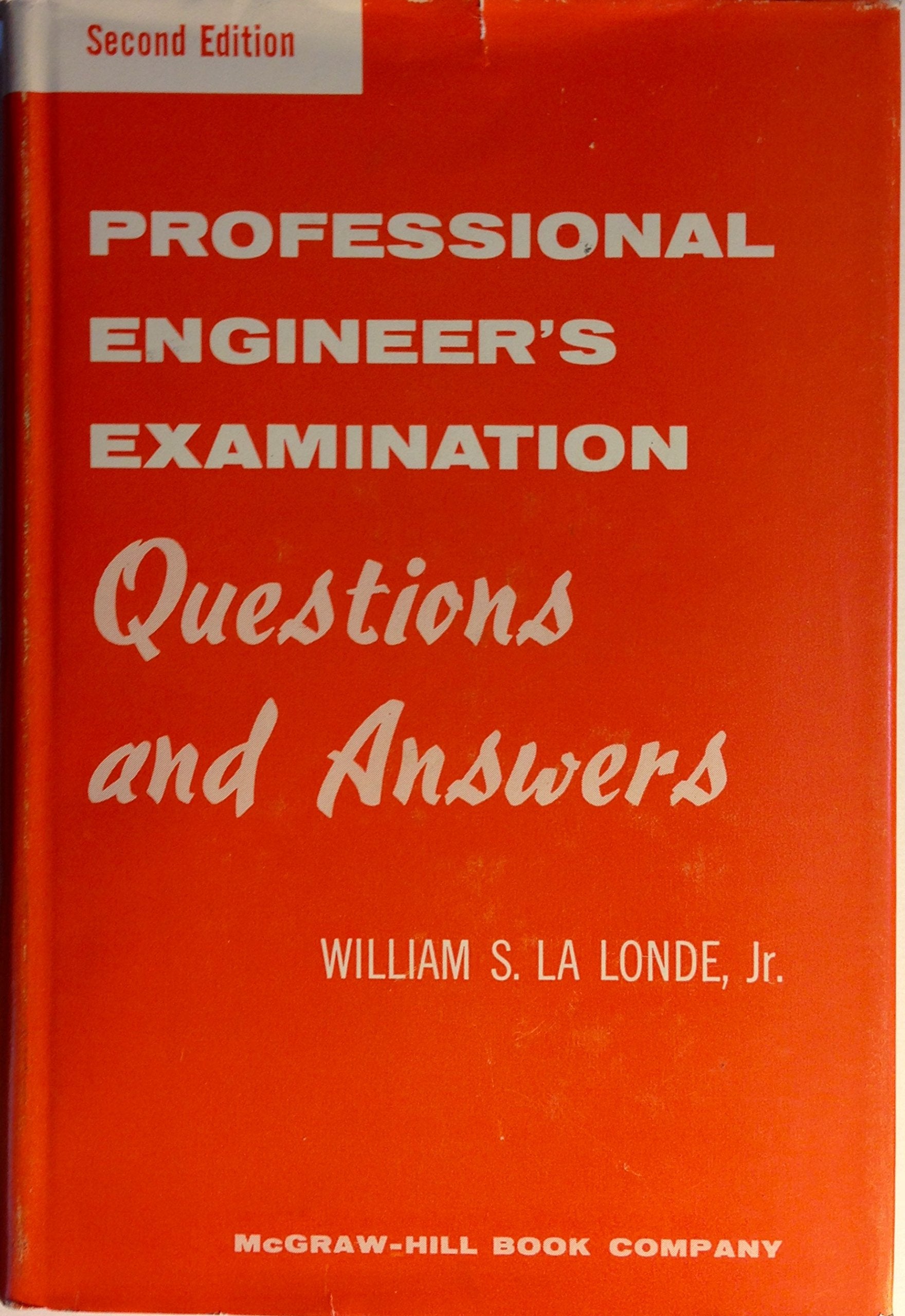Professional Engineer's Examination Questions and Answers book