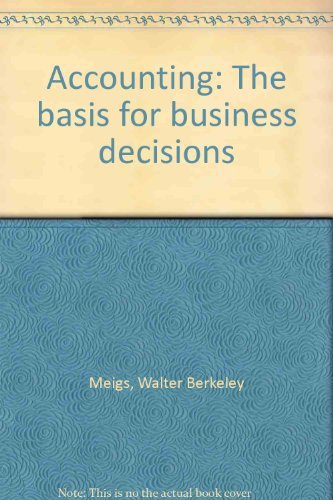 Product Image: Accounting The Basis for Business Decisions