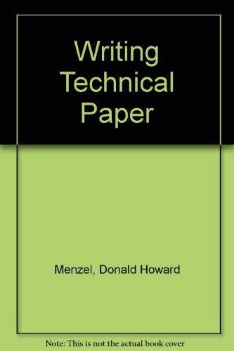 Writing Technical Paper Reference Books