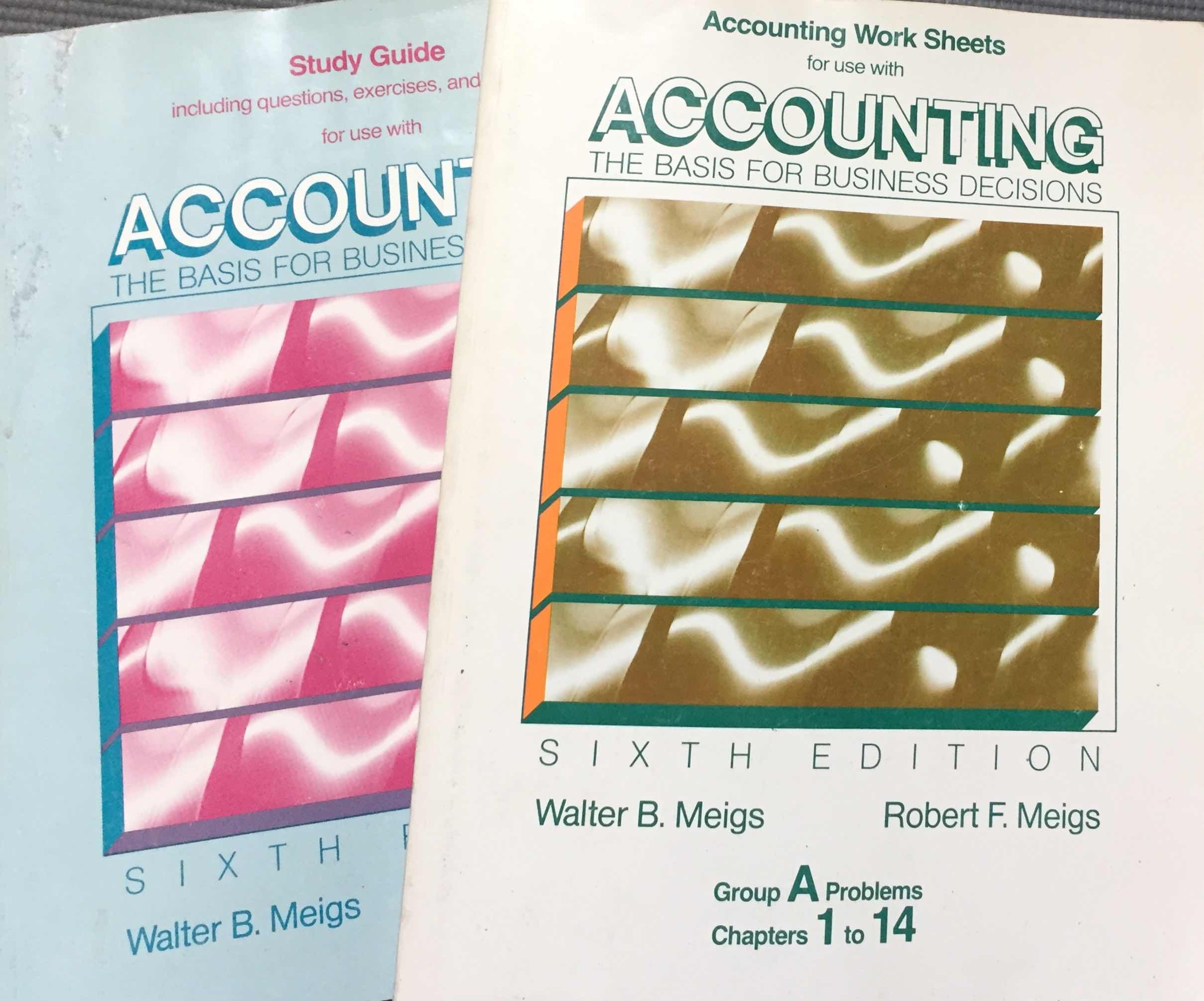 Study guide for use with Accounting: The basis for business decisions Books