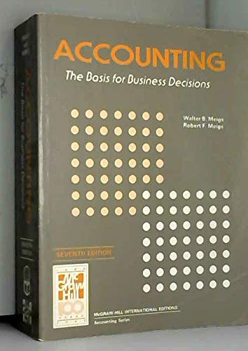 Accounting: The Basis for Business Decisions Reference Books