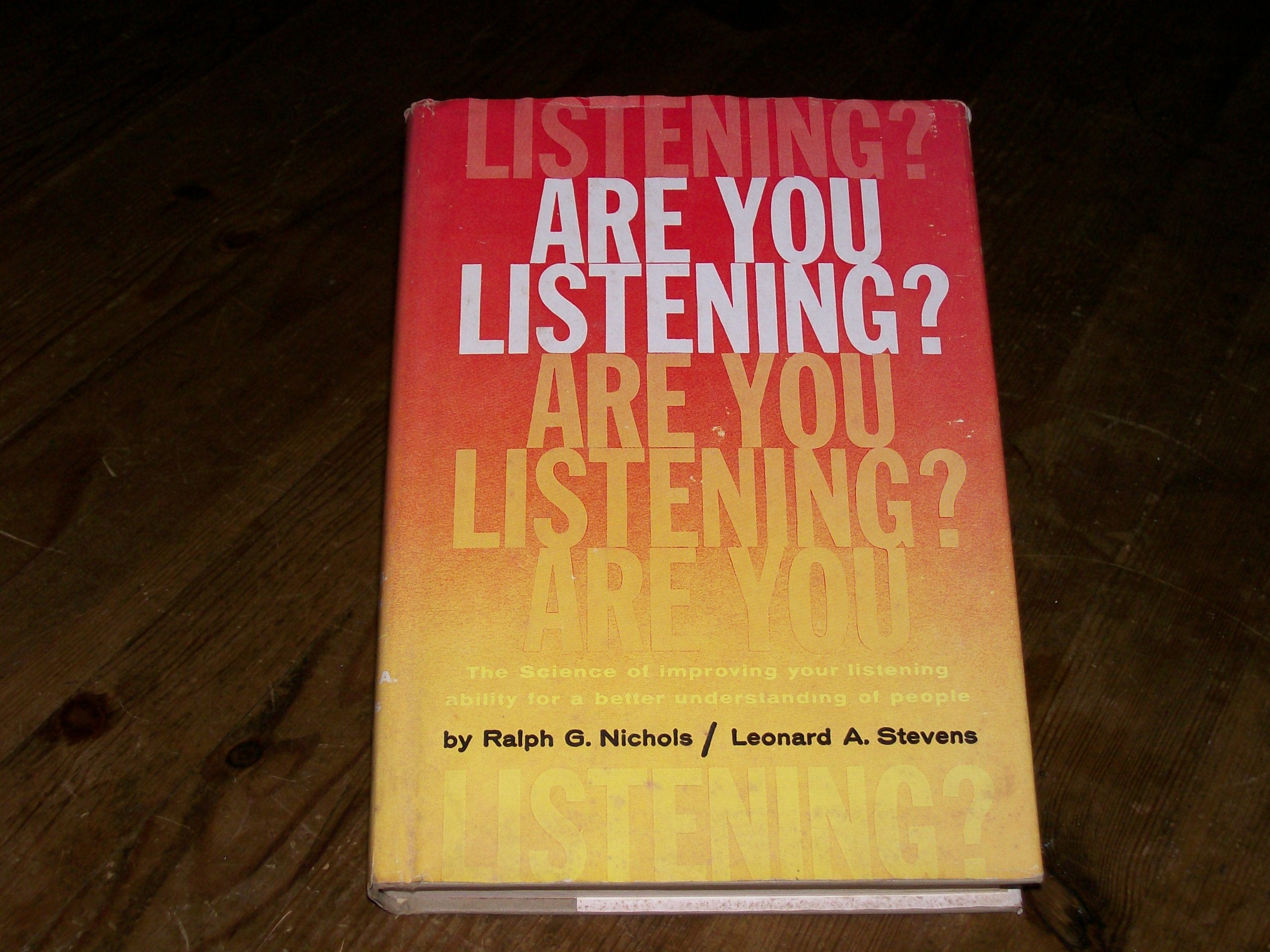 Are You Listening? book