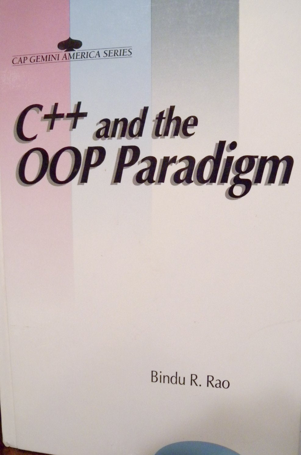 C++ and the Oop Paradigm (Cap Gemini America Series) Computer Science