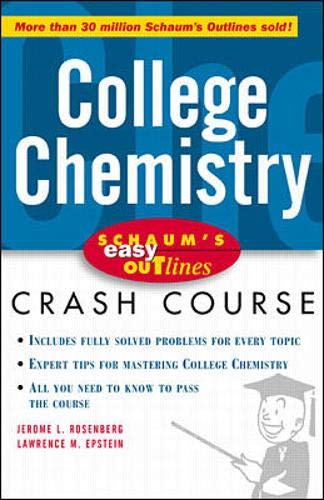 Schaum's Easy Outlines of College Chemistry Natural Sciences