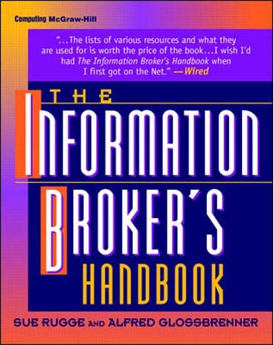 The Information Broker's Handbook Social Sciences