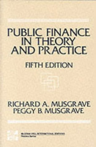 Limited Signed Edition (Public Finance in Theory and Practice) Business, Finance & Career