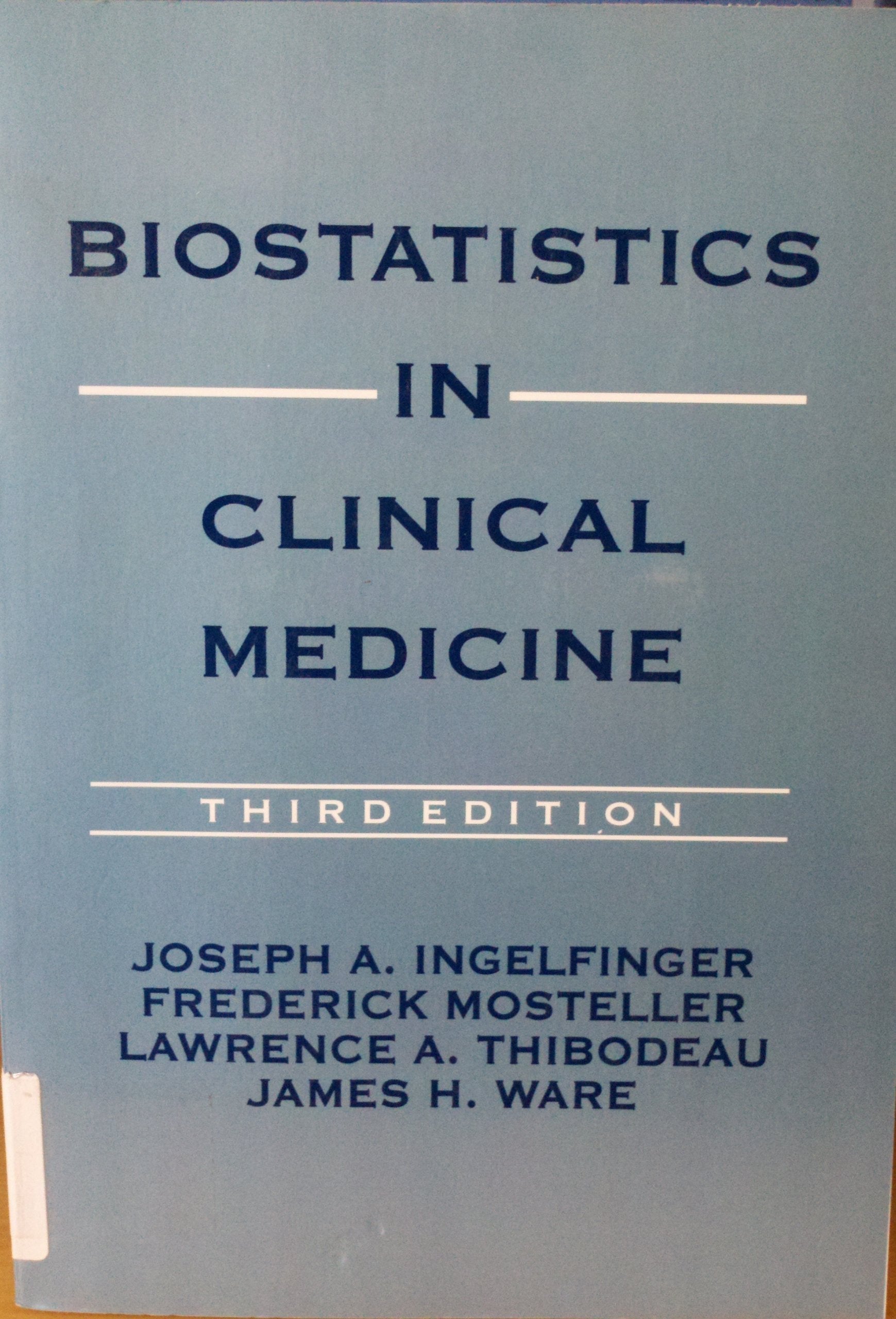 Biostatistics in Clinical Medicine book