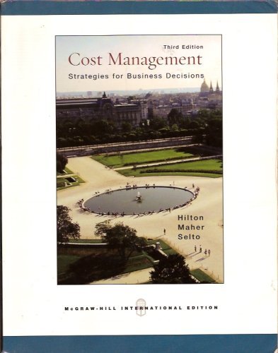 COST MANAGEMENT STRATEGIES FOR BUSINESS DECISIONS THIRD EDITION 2006 Books
