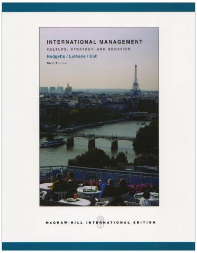 MP-International Management: Culture, Strategy and Behavior Business, Finance & Career