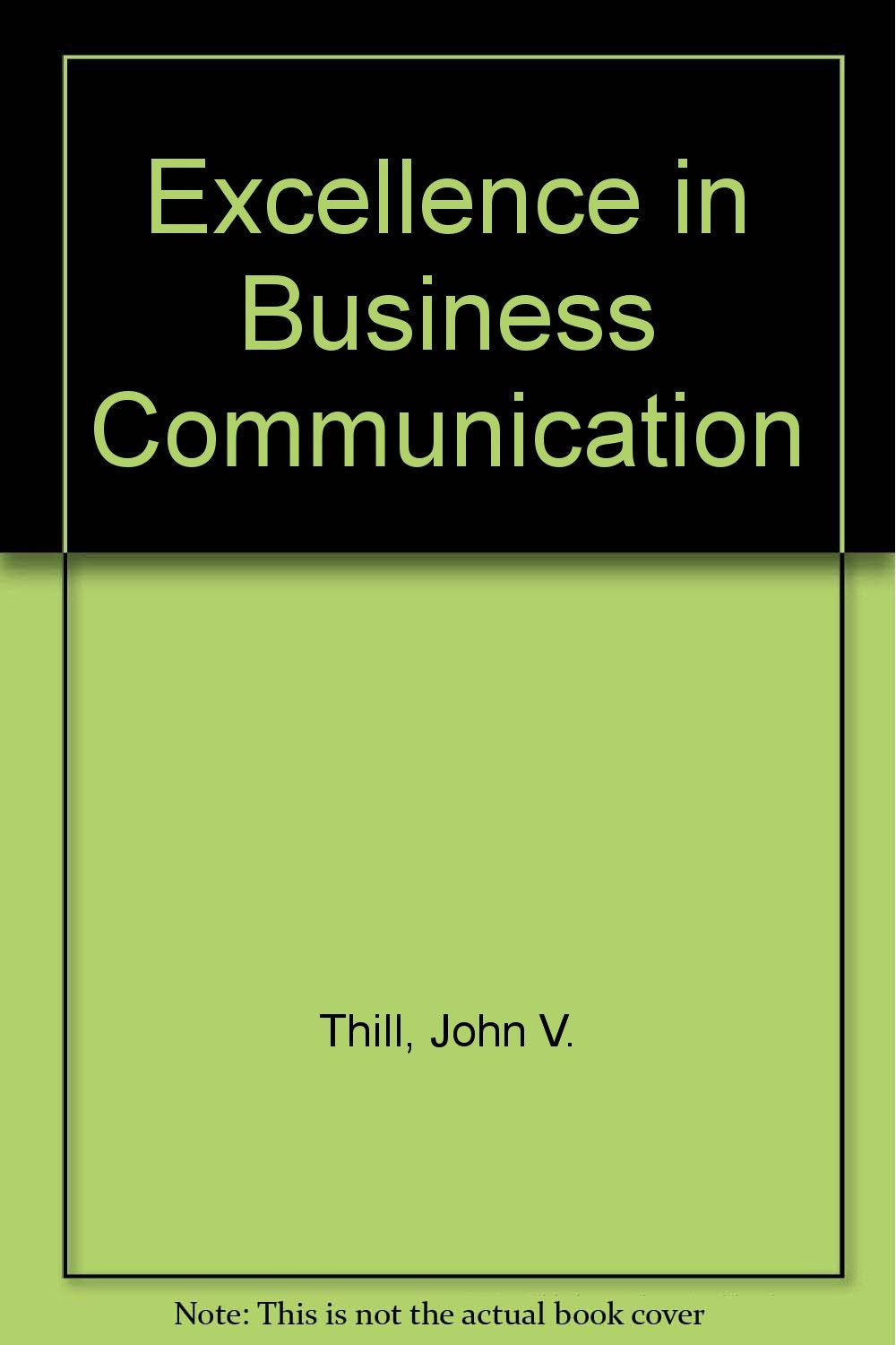 Product Image: Excellence in Business Communication