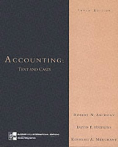 Accounting: Text and Cases (McGraw-Hill International Editions Series) Business, Finance & Career