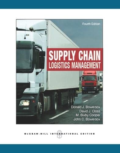 Supply Chain Logistics Management: International Edition Law