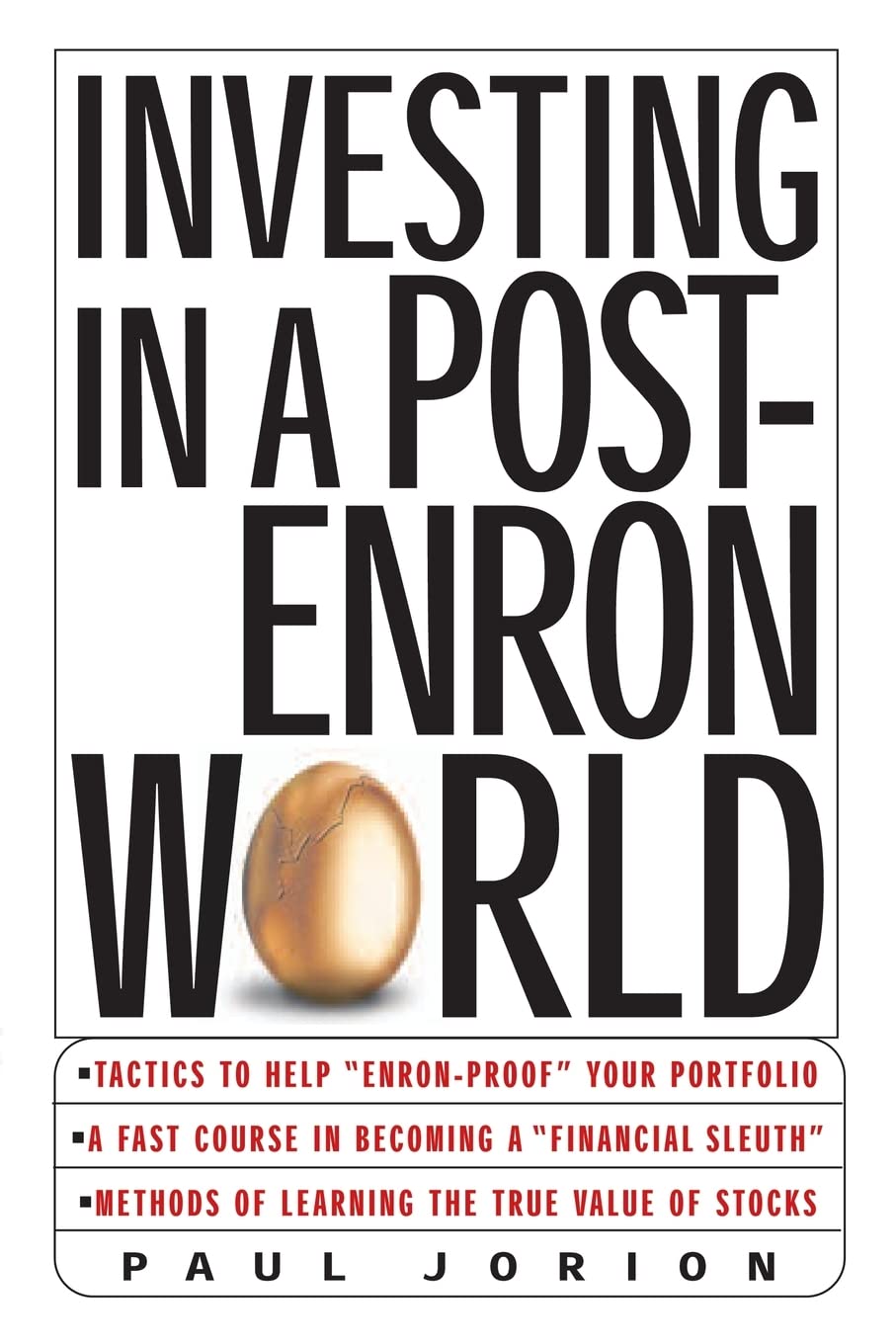 Investing in a Post-Enron World Business, Finance & Career