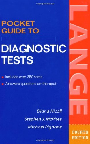 Pocket Guide to Diagnostic Tests (LANGE Clinical Science) Medicine