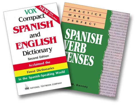 Ultimate Spanish Reference Best Sellers Bundle (Vox Compact Spanish/English Dictionary, Practice Makes Perfect: Spanish Verb Tenses) Books