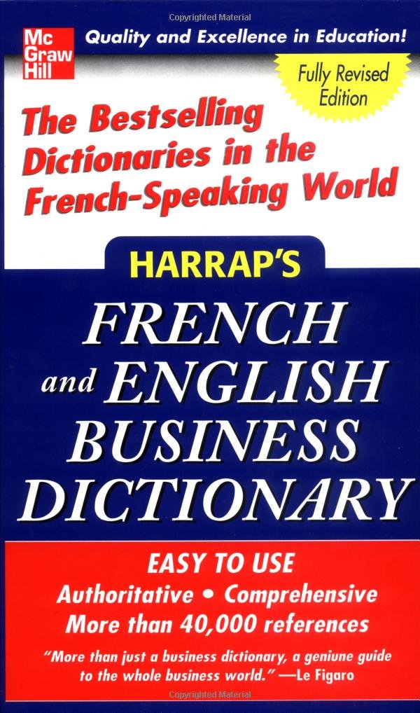 Harrap's French And English Business Dictionary (Harrap's Dictionaries) Business, Finance & Career