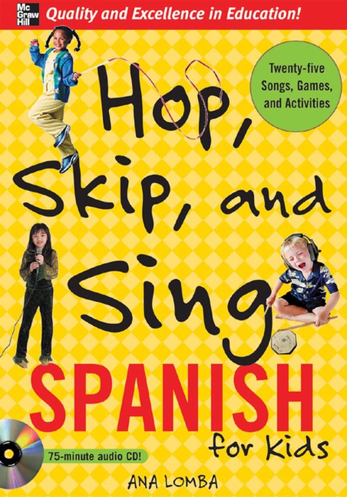 Hop, Skip, and Sing Spanish (Book + Audio CD) Foreign Languages ​​& Dictionaries
