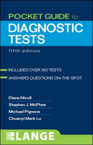 Pocket Guide to Diagnostic Tests (LANGE Clinical Science) Medicine