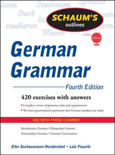Schaum's Outline of German Grammar (Schaum's Outlines) Foreign Languages ​​& Dictionaries